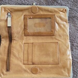 HOBO Light Brown Leather Wallet